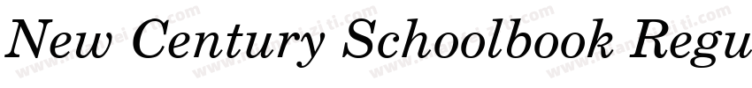 New Century Schoolbook Regular字体转换